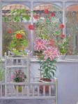 Through the Conservatory Window, 1992 (oil on canvas)