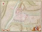 Namur and the surrounding area, from 'Atlas de Louis XIV. Plans des places etrangeres', 1665 (pen, ink & wash)