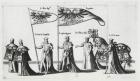 Imperial banner at the Funeral Procession of Emperor Charles V, 1559 (engraving)