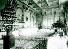 Christmas Tables in the Durbar Room at Osborne House, 1900 (b/w photo)