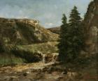 Landscape near Ornans, c.1858 (oil on canvas)