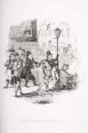 A sudden recognition unexpected on both sides, illustration from `Nicholas Nickleby' by Charles Dickens (1812-70) published 1839 (litho)