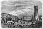 Paris, Boulevard de Sebastopol (engraving) (b/w photo)