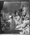 The Turkish Bath, 7th October 1859 (oil on canvas) (b/w photo)