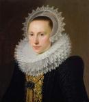 Portrait of a Lady (oil on panel)