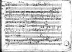 Ms.222 fol.6 Trio, in E flat major 'Kegelstatt' for piano, clarinet, violin and viola (K 498) 1786 (pen & ink on paper) (b/w photo)