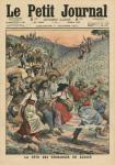 Celebrating the wine harvest in Alsace, illustration from 'Le Petit Journal', supplement illustre, 1st October 1911 (colour litho)