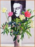 Fernando Pessoa (1888-1935), Roses and Lilies (w/c on paper)