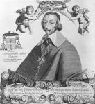 Portrait of Cardinal de Richelieu (1585-1642) (engraving)