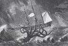 The Kraken, as Seen by the Eye of Imagination, illustration from John Gibson's 'Monsters of the Sea', 1887 (engraving) (b&w photo)