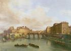 The Pont Neuf, Ile de la Cite, Paris Mint and Conti Quay, 1832 (oil on canvas)