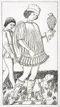 Italian Nobleman Holding a Hawk, after a playing card engraved on copper, c.1460, from 'Le Moyen Age et La Renaissance' by Paul Lacroix (1806-84) published 1847 (litho)
