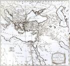 Map of the Eastern Part of the Roman Empire, from 'The History of the Decline and Fall of the Roman Empire' Vol 6, by Edward Gibbon, 1808 (litho) (b/w photo)