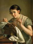 The Lacemaker, 1823 (oil on canvas)