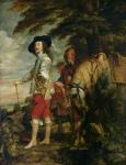 King Charles I (1600-49) of England out Hunting, c.1635 (oil on canvas)