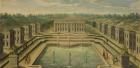 The Chateau and Pavilions at Marly from the perspective of the gardens, early eighteenth century (oil on canvas)