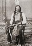 Portrait of Standing Rock policeman Lieutenant Bull Head, the man who killed Sitting Bull. From The History of Our Country, published 1900