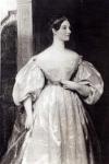 Portrait of Augusta Ada Byron (1815-52) Countess of Lovelace (oil on canvas) (b/w photo)