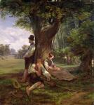 Peasants having a Siesta, 1841 (oil on panel)