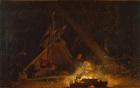 Camp Fire, 1880 (oil on canvas)