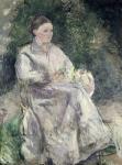 Portrait of Julie Velay, Wife of the Artist, c.1874 (oil on canvas)
