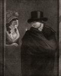 The Indecisive, after an engraving by L. B. Coclers, 18th century. From Illustrierte Sittengeschichte vom Mittelalter bis zur Gegenwart by Eduard Fuchs, published 1909.