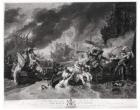 Battle of the Hague, 29th May 1692, engraved by William Woollett (1735-85) 1781 (aquatint) (b/w photo)