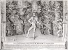 The Performances of the famous  Mr. Maddox at Sadler's Wells, July 1752 (litho) (b/w photo)