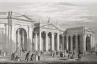 The Bank of Ireland, Dublin, built in 1729, from 'Scenery and Antiquities of Ireland' by George Virtue, 1860s (engraving)