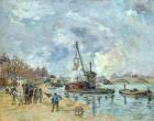 At the Quay de Bercy in Paris, 1874 (oil on canvas)