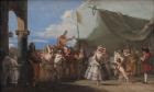 The Triumph of Pulcinella, 1753-54 (oil on canvas)