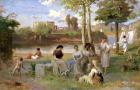 Washing on the Tiber, 1864 (oil on canvas)