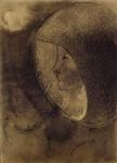 Cellular Face, 1895 (charcoal on paper)