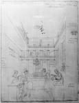 A London Liquor Shop, 1839 (pencil on paper)