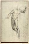 Study for The Last Judgement (W.54 recto) (pencil on paper)