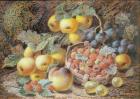 Still Life of Apples, Grapes, Raspberries, Gooseberries and Peach