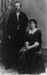 Wilhelm Liebknecht and Eleanor Aveling in America, 1887 (b/w photo)