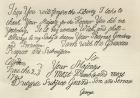 Letter from George III to his grandfather the King, 23rd June 1749, published in 'Leisure Hour', 1891 (litho)