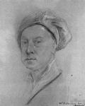 Self Portrait, 1734-35 (chalk on paper)