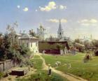 A Small Yard in Moscow, 1878 (oil on canvas)