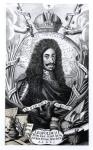 Leopold I (1640-1705), King of Hungary and Holy Roman Emperor, engraved by Philipp Kilian (1628-93) (engraving) (b/w photo)