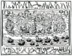View of Lisbon from 'Libro de Grandezas y cosas Memoralder de Espana' by Pedro Medina, 1548 (woodcut)
