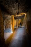 Antequera, Malaga Province, Andalusia, southern Spain. La Menga Dolmen. Interior. (photo)