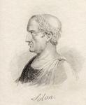 Solon, from 'Crabb's Historical Dictionary', published 1825 (litho)
