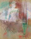 Woman standing behind a table, from 'Elles', 1889 (pastel on paper)