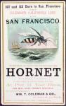 Poster advertising the 'Hornet' clipper ship from New York to San Francisco (colour litho)