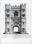 Newgate, London, pub. 1761 (engraving) (b/w photo)