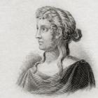 Sappho, 1825 (engraving)