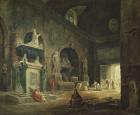 View of a Gallery in the Musee des Monuments Francais (oil on canvas)