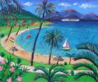 Caribbean (acrylic on canvas)